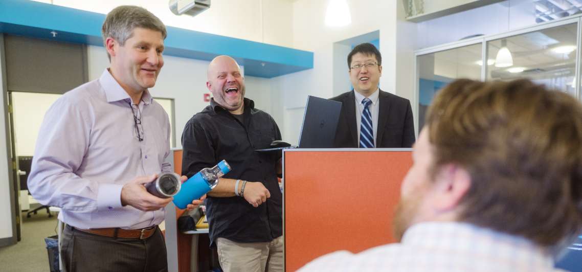 Justin Seibert meeting with DOM team
