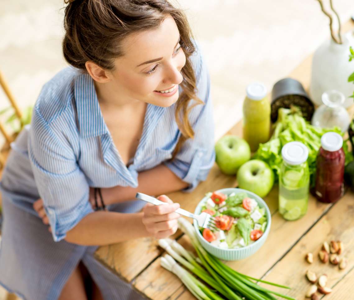 Woman Eating