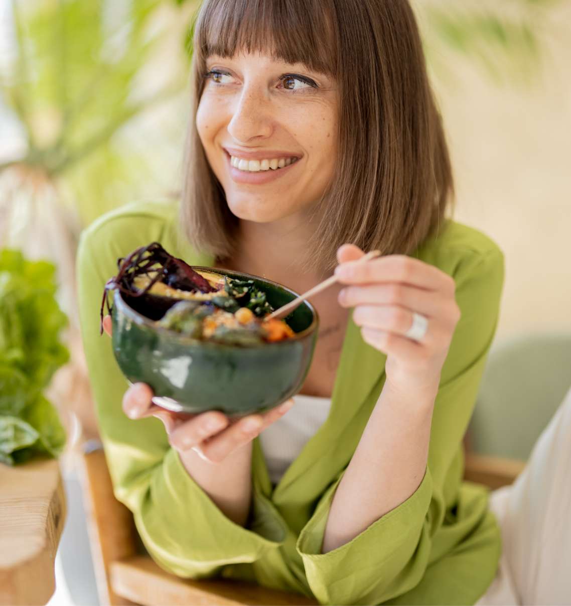 Woman Eating