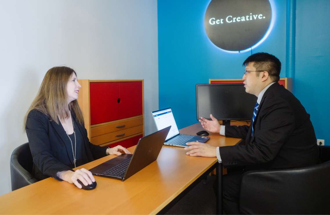 meeting with client