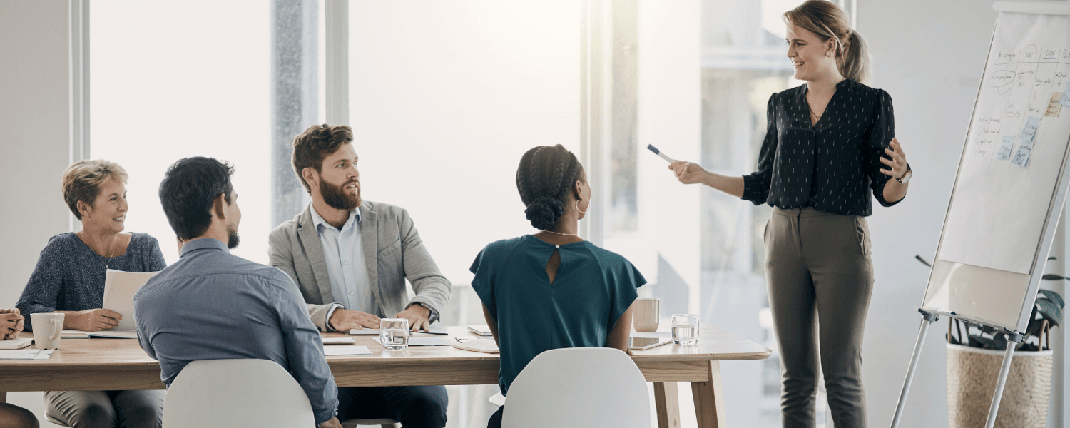 Outsourced Marketing Campaigns | Outsourcing Marketing Campaigns | Group Meeting at Whiteboard