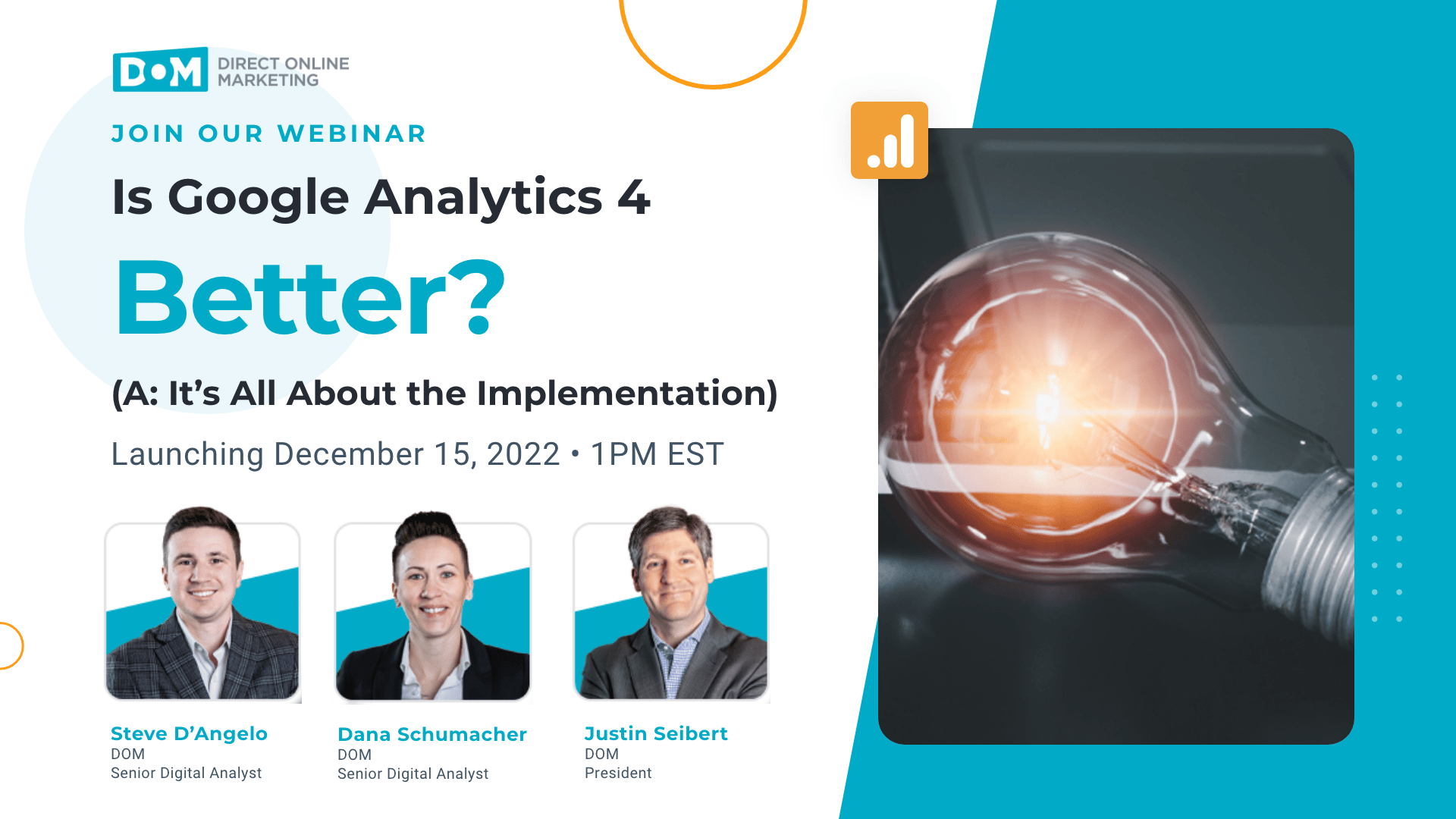 Google Analytics Webinar | Google Analytics Support Webinar Graphic