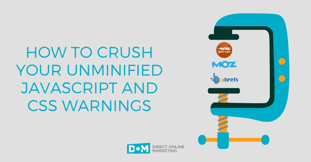 how to minify javascript and css warnings