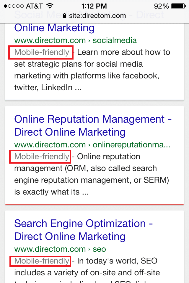 mobile friendly tag